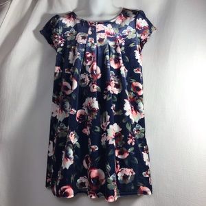 🦋 3/$20‎ H & M Girls floral velvet dress 4-6Y
